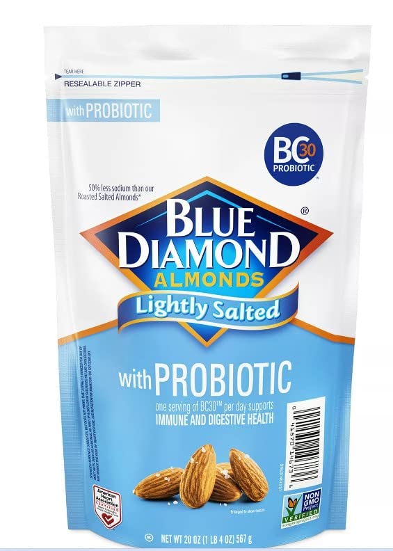 Probiotic Almond Blue Diamond Lightly Salted - 20 oz