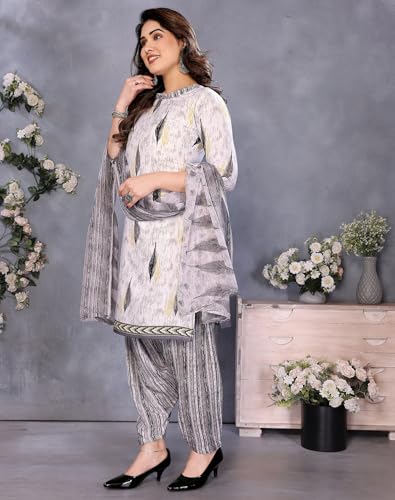 Image of Yashika Unstiched Crepe dress materials | Crepe Salwar Suit for women with dupatta | suit material for women unstitched
