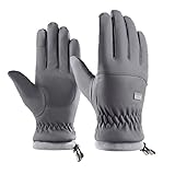 NociHah Winter-Waterproof-Ski-Snow-Warm-Gloves for Women Men - Non-Slip-Plus-Velvet-Thickened Mitt Windproof Cold-Weather Touchscreen-Cycling-Gloves