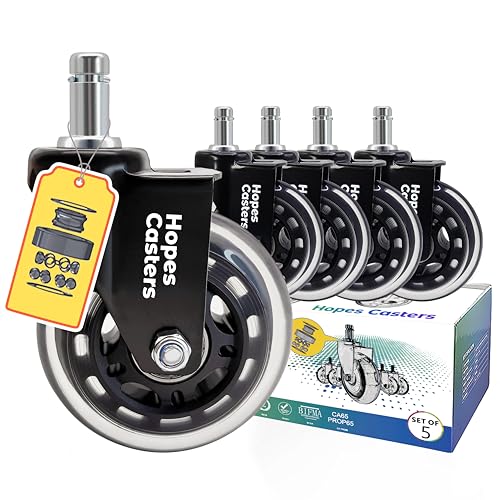 HOPES Office Chair Wheels Set of 5