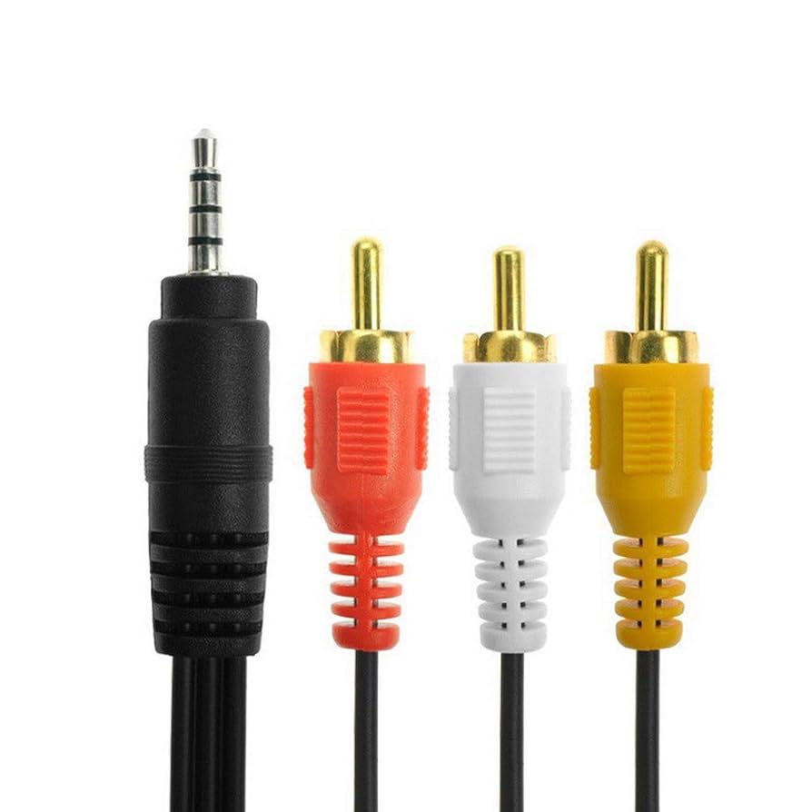 Amazon | Rosebe 3.5mm 4極 ⇔AV 赤白黄 コンポジット オス