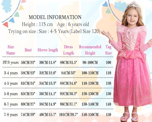 Disfraz Princesa Rosa para Niñas 6-7 Años miniatura 6