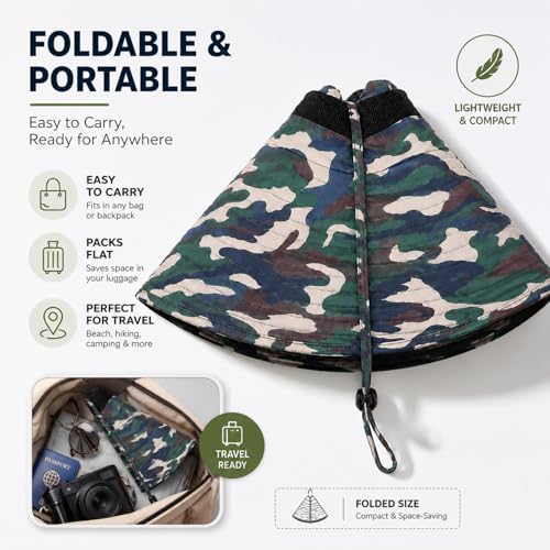 Image of HUAMULAN Wide Brim Sun Hats Men and Women Bucket Safari Fishing Hat for Hiking Garden Lawn Work Camping Outdoor