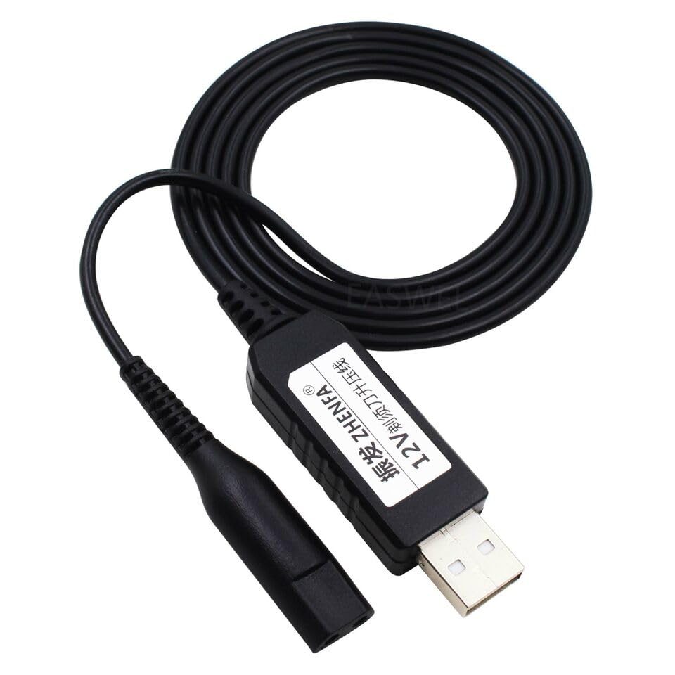 USB Charger Power Cord Lead Fit for Braun Shaver Razor 5613 5614 5663 5684 5708 5710