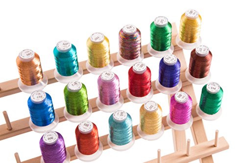 18 Metallic Embroidery Machine Thread + Thread Nets - Thumbnail 4