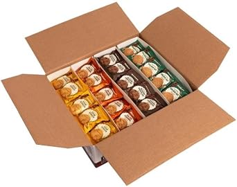 Walker-ss Shortbread Catering Assorted 100 x 25g Variety Biscuit Twin Packs, Golden Oat, Belgian Chocolate, Salted Caramel & Stem Ginger Biscuits