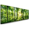 Feeby Panorama foto op Canvas 1-delig 60×150 Canvas Schilderij Langwerpig Canvasdoek Wanddecoratie Moderne Fotodruk Bos…