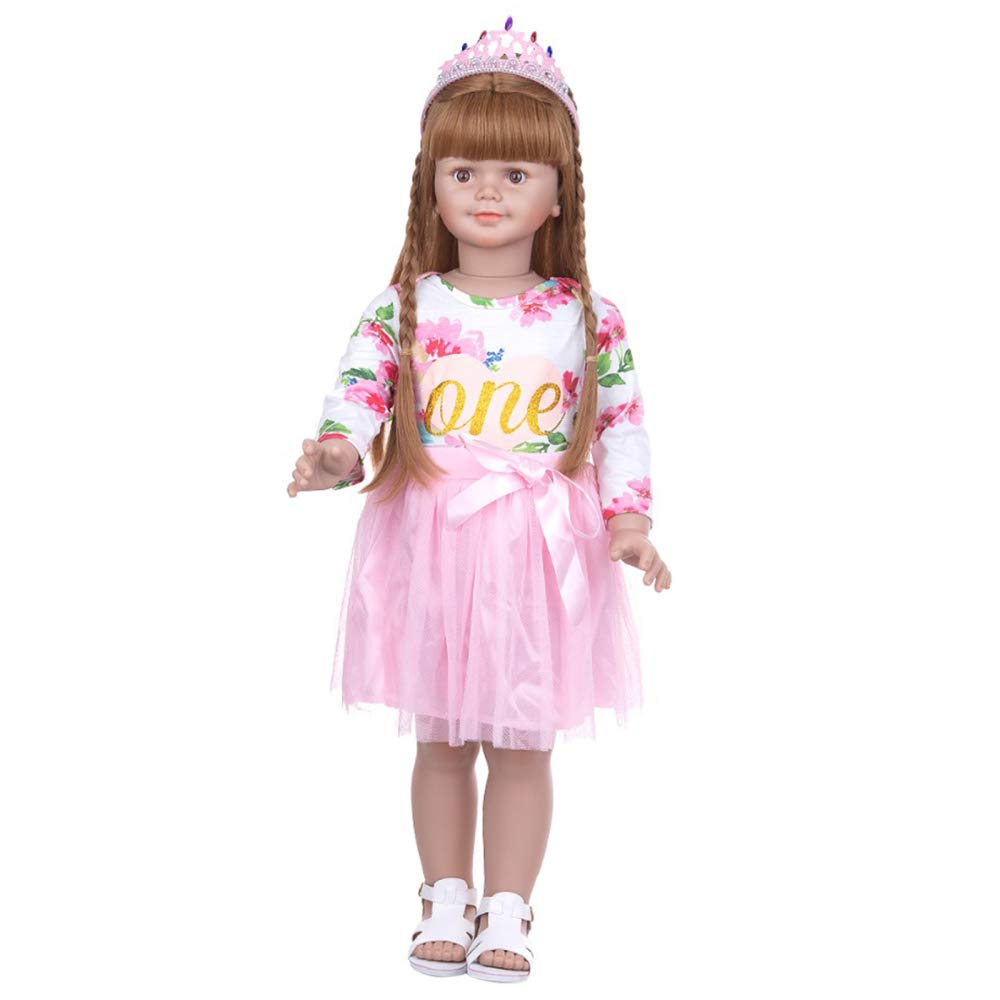 YIHANGG 83CM Collection Toy Reborn Babies Dolls Full Silicone Body Standing Reborn Toddler Doll For New Year Gift Birthday Present