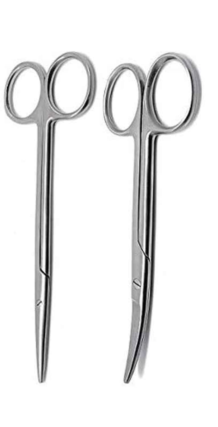 Metzenbaum Scissor 6" inch Blunt 1 Straight And 1Curved (B0C2N56YF7) Amazon Price History, Amazon Price Tracker