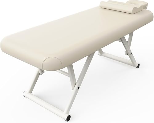 Miniatura 11 de pouseayar Mesa de masaje ajustable con almohada facial y reposacabezas, resistente y sólida, silenciosa y fácil de ajustar, respaldo ajustable,