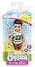 Barbie Chelsea Boy Doll in Stripes with Camera Graphic and Cardboard Ice Cream Cone