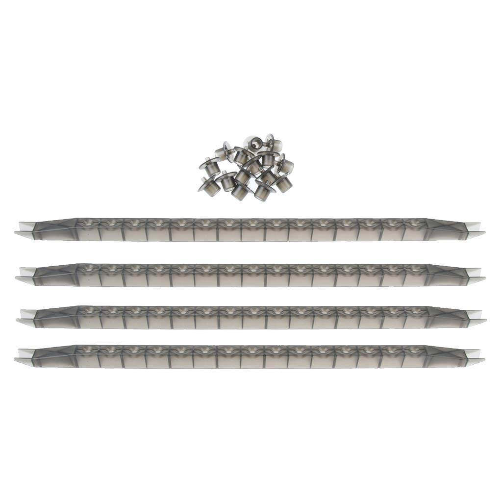 4pcs 15-Hole Hive Cell Bar Frames Combs with 50pcs Pl tic Cell Cups, for Production of Royal Jelly and breeding of Queen Bees