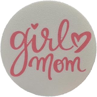 FRESHe BOGLETS - Girl Mom Charm - Decorative Charm Accessories Compatible with Bogg Bags (Pink and White)