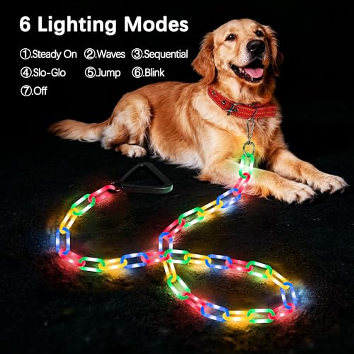 60% Off Joomer 6FT Light-Up Dog Leash with 8 LED Modes