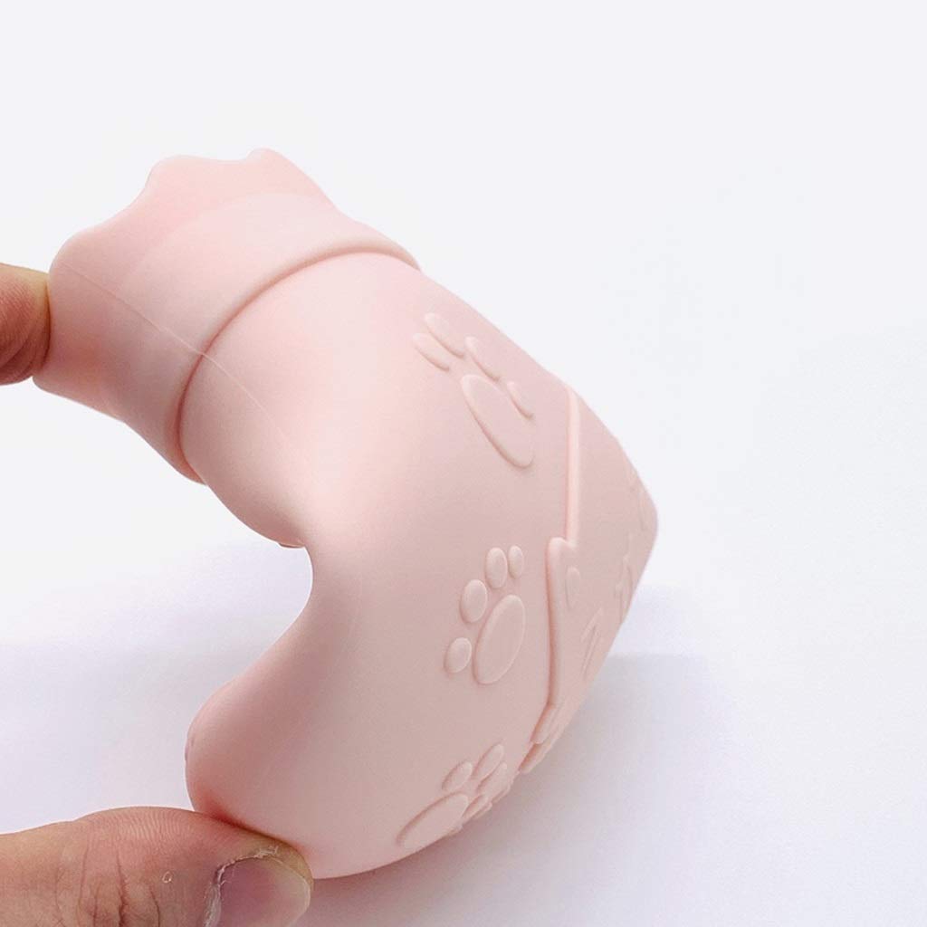 Linda mini botella de agua caliente de silicona: portátil y duradera, perfecta para Navidad y cumpleaños