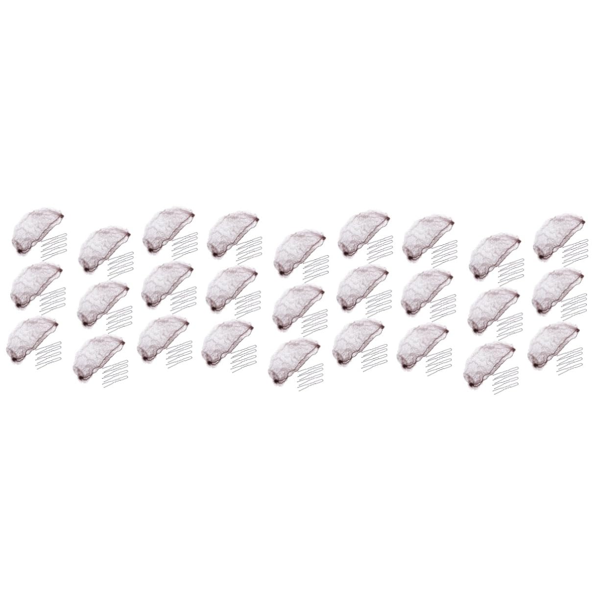 FOMIYES 150 Pasadores Invisibles Para El Pelo Redes Para El Pelo Horquillas Para El Pelo Para Mujeres Pasadores Para Mujer Malla Elástica Moño De Nailon Invisible Cubierta Para