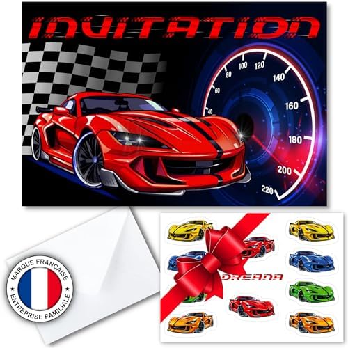 Byhsoep 12 Invitation Anniversaire Garcon,Carte Invitation Dinosaures