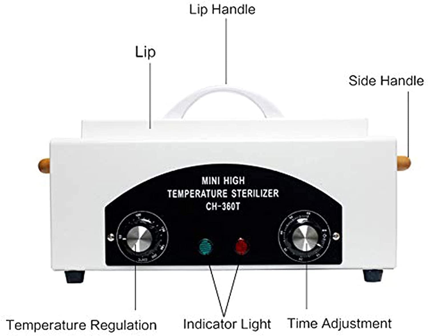 Mini High Temperature Autoclave Machine Dry Heat for Metal Tools High Temperature Sterilizer for Lab Nail Salon