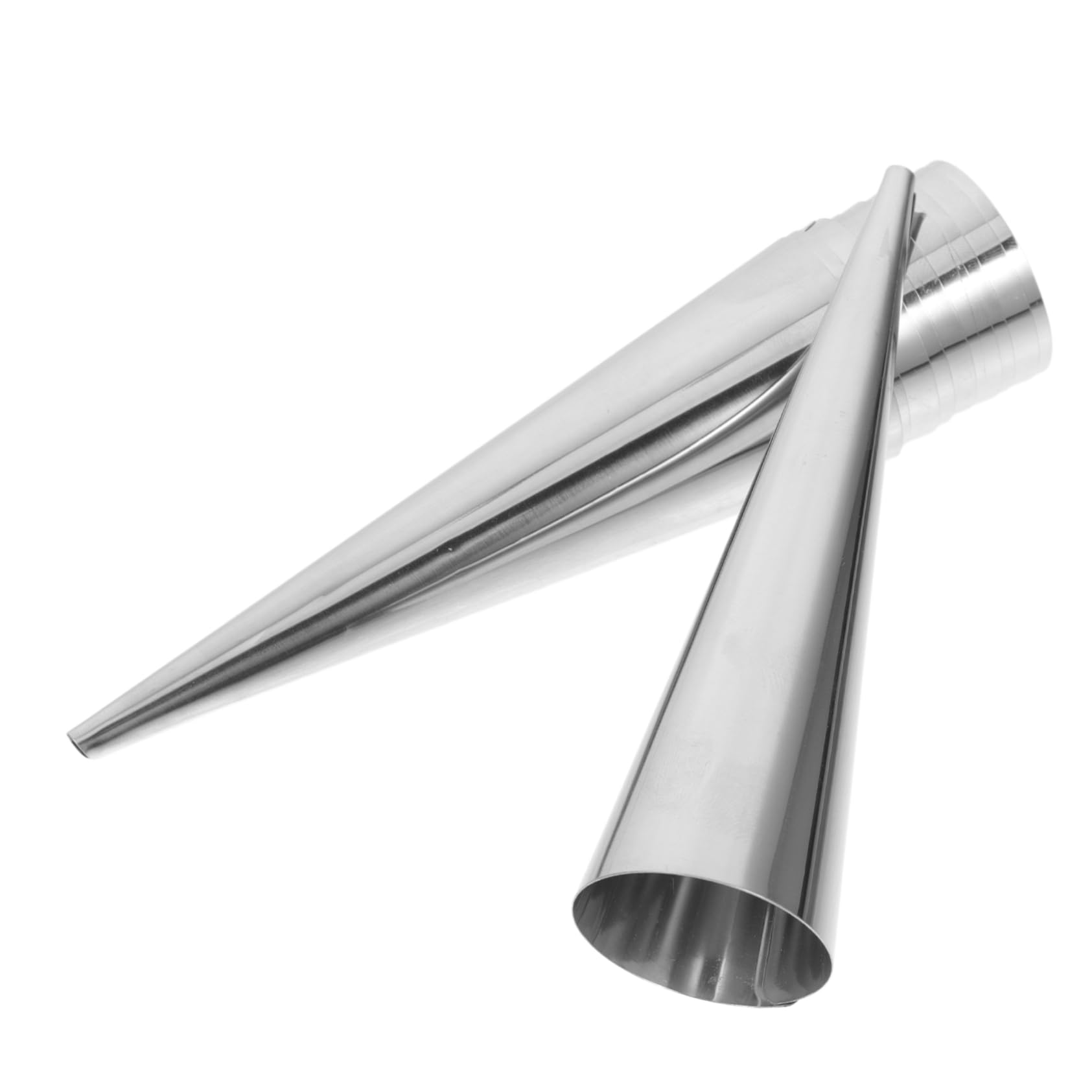 BRIGHTFUFU Stainless Steel Croissant Baking Molds 10 Pcs Set Pastry Moulds Metal Pastry Cake Mold Professional and Home Use