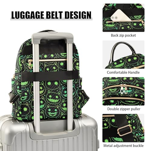 Image of Mini Backpack Cartoon Spooky Animal Head Fashion Backpack Purse for Women,Handbag Shoulder Bag Casual Daypack, Ladies Gift for College Work(S)
