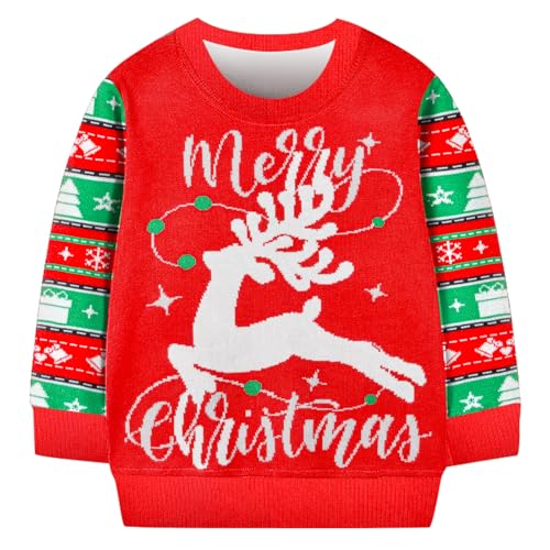 Girls Unicorn Sweaters Kids Long Sleeve Cable Knit Sweater Chunky Pullover Jumper Fall Winter