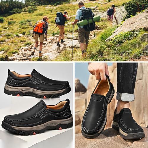 Mocasines ortopédicos de hombre para pies anchos con soporte de arco 5