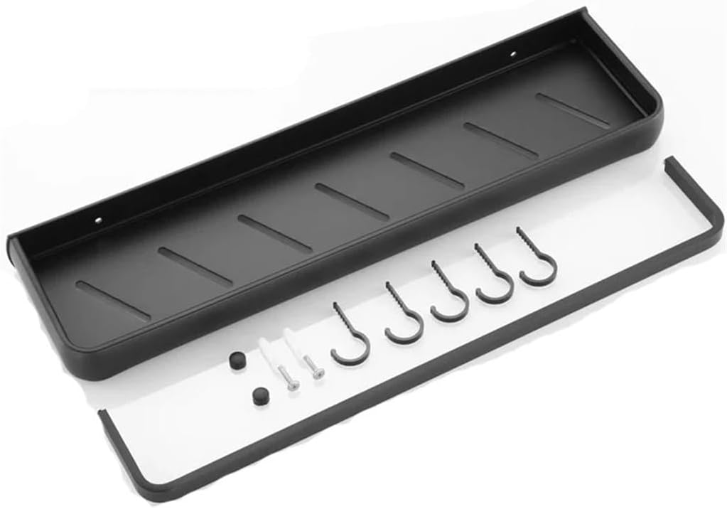 Bathroom Placement Rack Without Drill Storage Rack Shower Storage Rack Black Corner Rack Wall Hanging Type