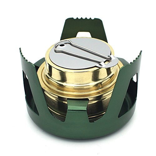 EdirFtra Mini Horno portátil de Alcohol al Aire Libre Horno de Camping Ligero Quemador cómodo Horno de Seguridad para Barbacoa, Picnic, Cocina al Aire Libre, 170g,D