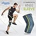 Alvada Knee Brace Compression Sleeve Support Wraps Anti-Slip Firm Grip - Prevent Injuries, Get Pain Relief, Improved Mobility - Ideal as Crossfit, Weightlifting, Powerlifting, Running M