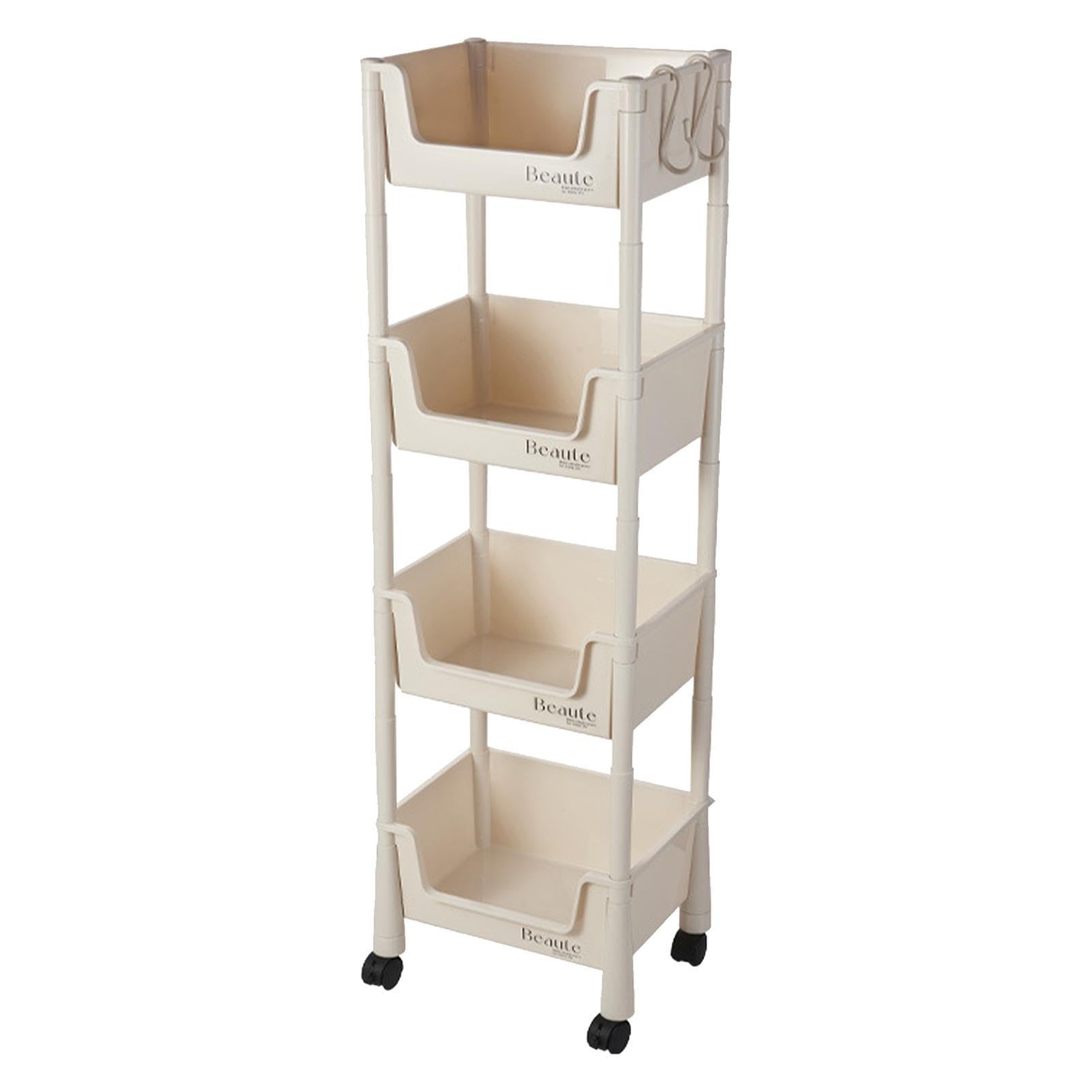 Carrello portaoggetti a 2/3/4 ripiani, organizer multifunzione