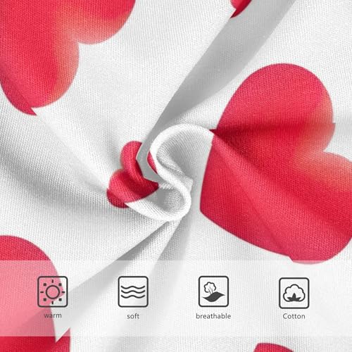 Girls Underwear Toddlers 2t Cotton Panties for Girl Funny Underpants Briefs Red Hearts White3