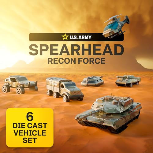 Set de 6 vehículos militares US Army Lollipop miniatura 3