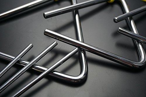 Bilipala Steel Rhythm Musical Percussion Triangle Instruments with Strikers, Set of 3