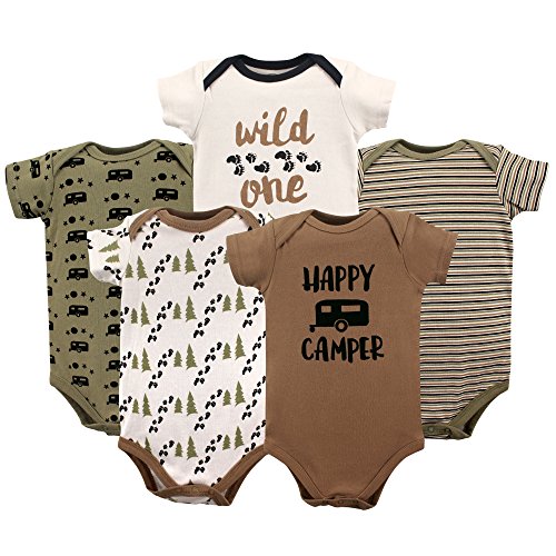 Luvable Friends Baby Girls’ Cotton Bodysuits