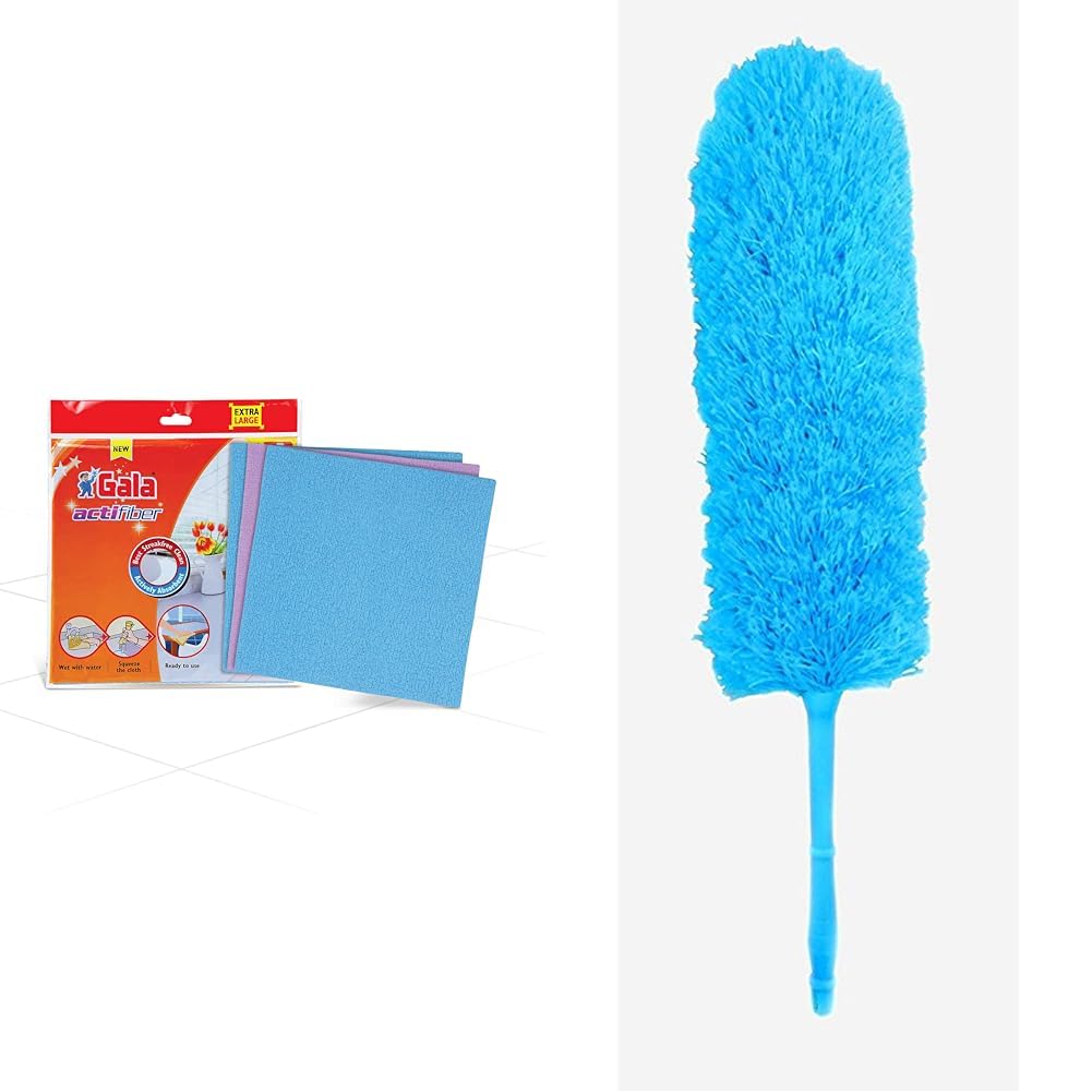 Gala Actifiber Kitchen Sponge Cloth for Table Tops and Glass Wipe (Combination of Microfiber and PVA-image-30