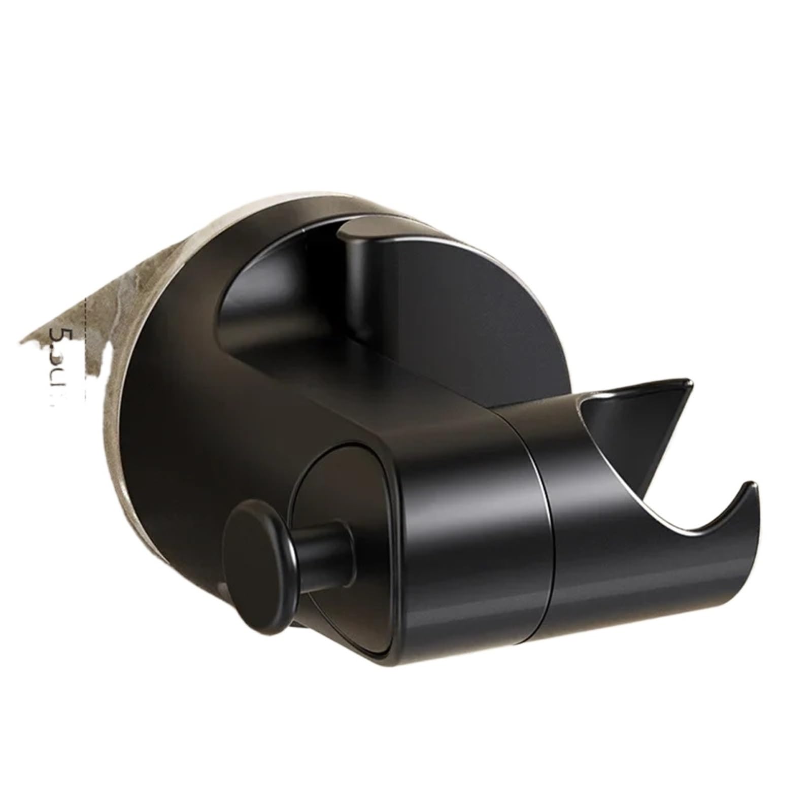 Shower Head Holder Shower Holder 360°Adjustable Self-Adhesive Head Stand Bracket, Suction Cup Bathroom Accessories(Black Holder)