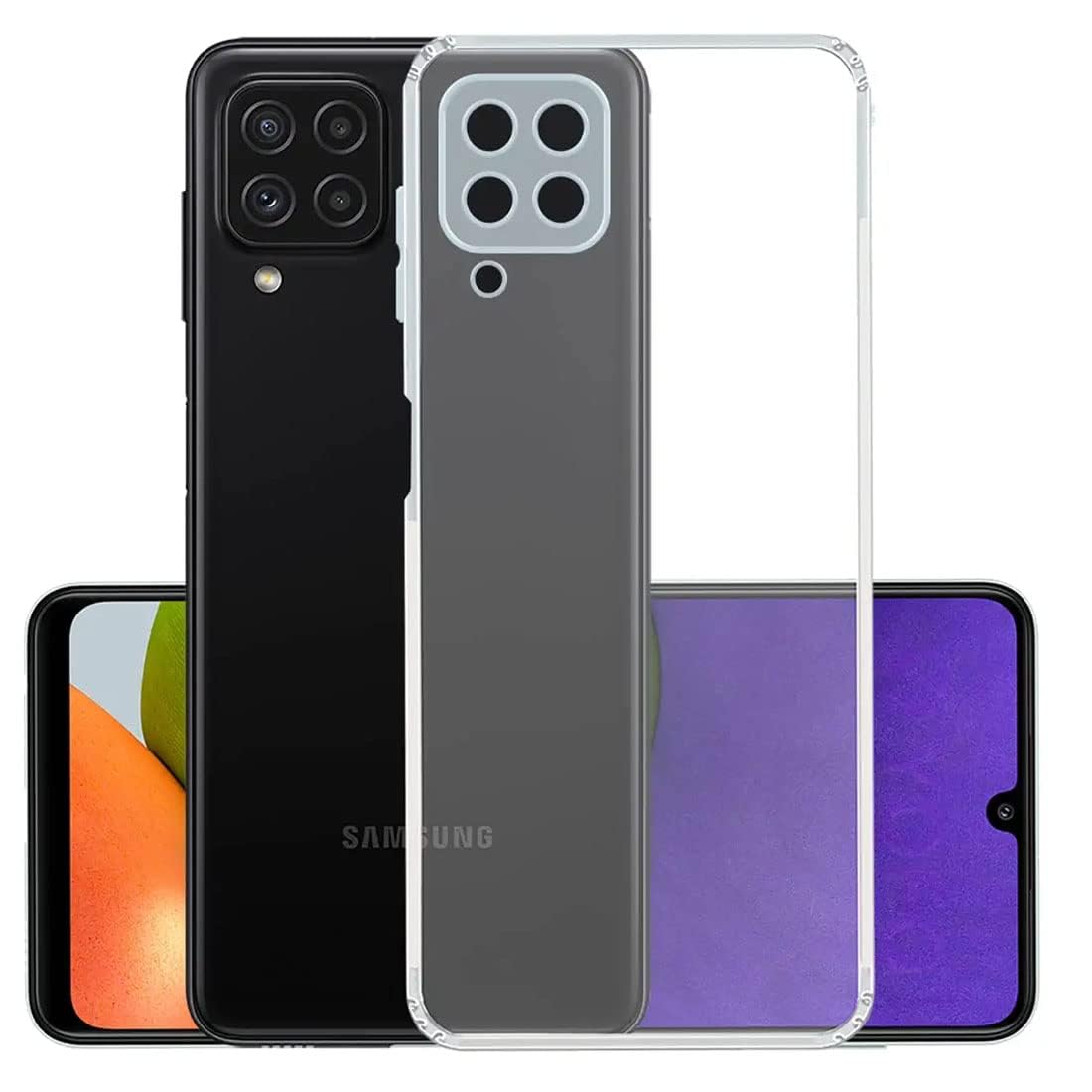 Amazon Brand- Solimo Basic Case for Samsung Galaxy A20,A22 A30S,A31,A32 4G,A40S A50S,F22,F41 (Silicone_Clear) (B0BRJSYS37) Amazon Price History, Amazon Price Tracker