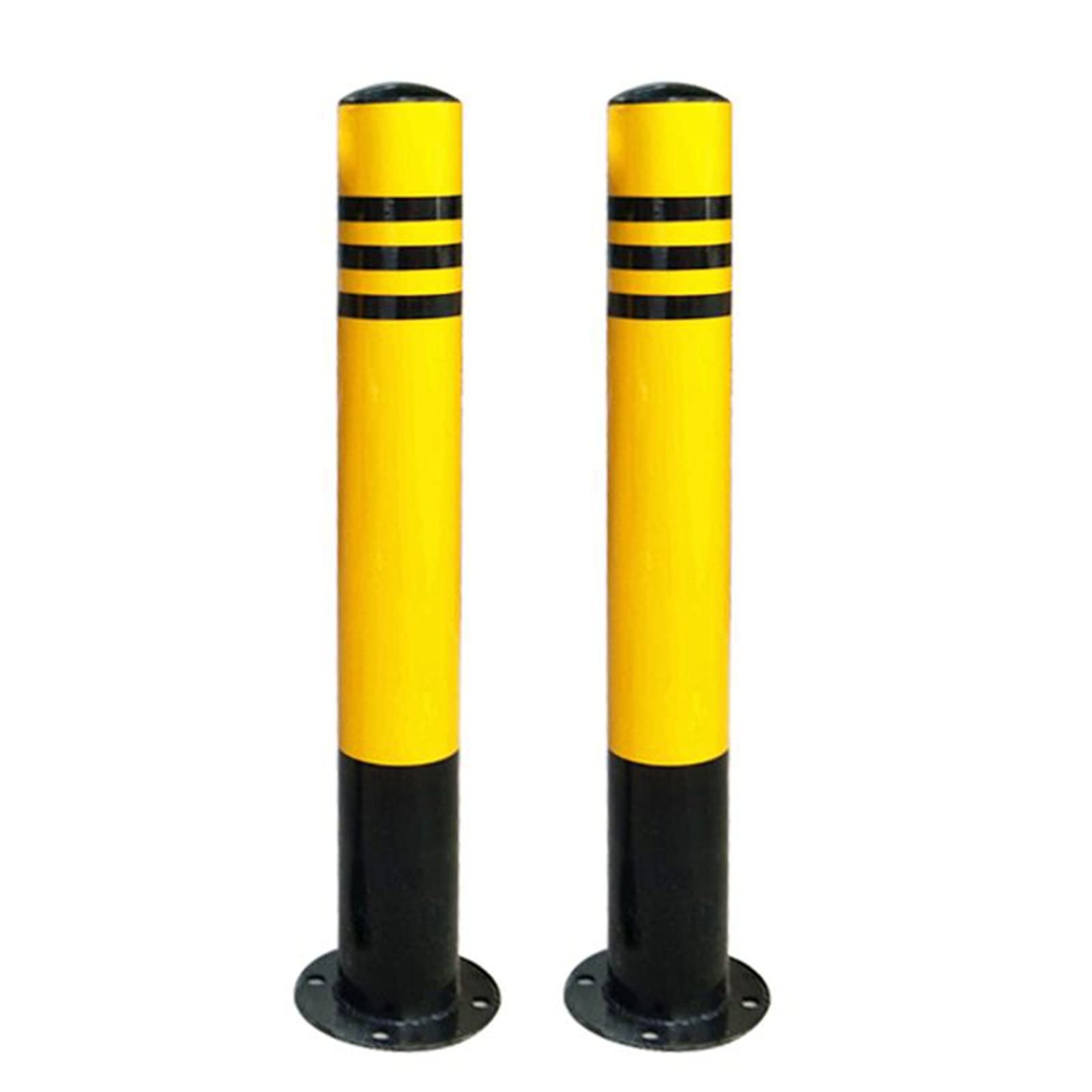 GTHTUHFD 2 Pack Delineator Post Ground Mount, Reflective Tall Parking Cones For Parking Lot, Large Traffic Road Cones For Highway, Driveway & Sidewalk,Post-115m/43.3in