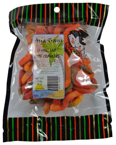 Asia Trans Gummy Worms with Li Hing Mui Plum Powder | Hawaiian Favorite | Sweet & Sour Soft Gummy Candy Asia Trans Gummy Worms with Li Hing Mui Plum Powder | Hawaiian Favorite | Sweet & Sour Soft Gummy Candy