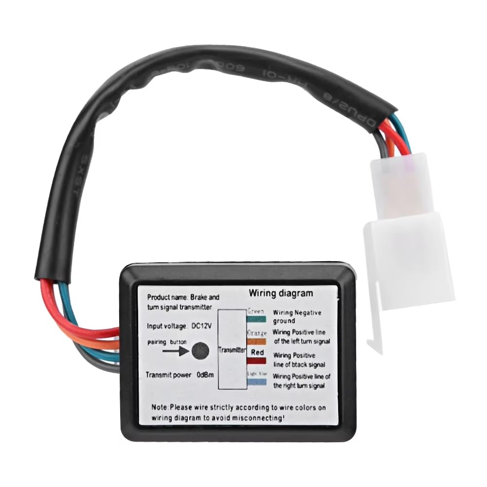 LED -Sicherheitsleuchte Drahtloser Motorradhelm LED -Sicherheitslichtbremse Lichtlatte