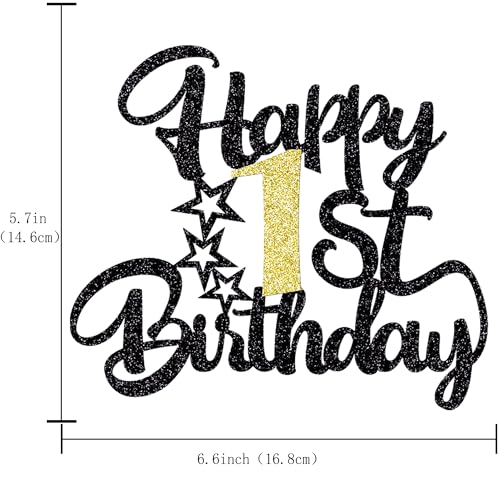 Image of Klionjor 1st Birthday Cake Topper - Happy Birthday Decoration, Party Decoration Gift Plug-in