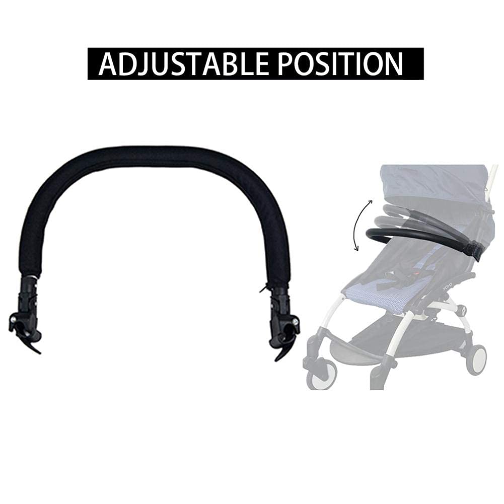 Staffa di protezione universale per carrozzina Gruccia di sicurezza per passeggino, Baby Trolley Bumper Grip Maniglia Passeggino Regolabile Pushchair Bumper Bar Accessori Per Baby