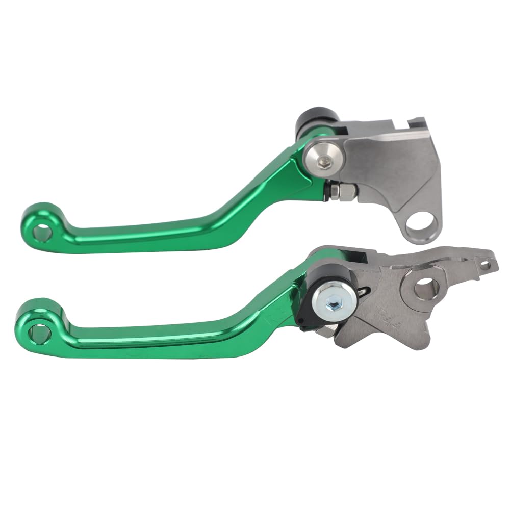 Leva Freno Moto Dirt Bike Leva Frizione Pieghevole in Alluminio per KLX 140 KLX140L 08-23 KLX140G 17-23 Motocross Verde