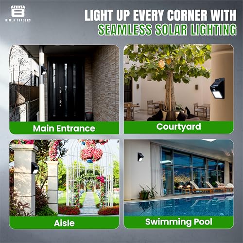 Image of Btag Smart Sun-Powered LED Motion Sensor Light - Energy Efficient & Weatherproof for Driveway, Garden, and Pathways (SL008 Pack of 3)