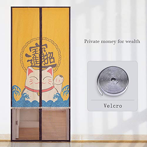 GCC Verano Cortina Mosquitera para Puertas Mosquitera Puertas,perparaado Ventilación-Gratis Cifrado Partición Cortina De Malla para Balcón Puertas Correderas Salón Niños's Habitación B 140x210cm