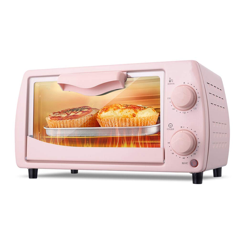 Mini forno da 12 l, temperatura regolabile 0-230 ℃ e timer da 60 minuti, a tre strati, cottura per la casa, multi-funzione, forno elettrico completamente automatico, cottura torte, pane, pizza con