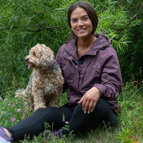 GreaterGood Orchid Paw Print Lightweight Rain Jacket with Magical Hidden Design, 2X - Image 7