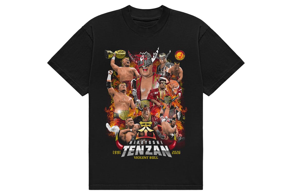 Amazon.co.jp: 新日本プロレスリング 天山広吉 メモリアルピクチャーT