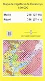 Mapa de vegetació de Catalunya, E 1:50.000: Molló 218 (37-10), Ripoll 256 (37-11)