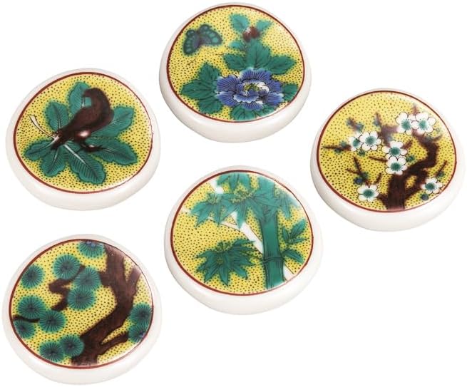 Kutani Yaki Wataya K9-435 Chopstick Rest Yoshidaya Ehenari